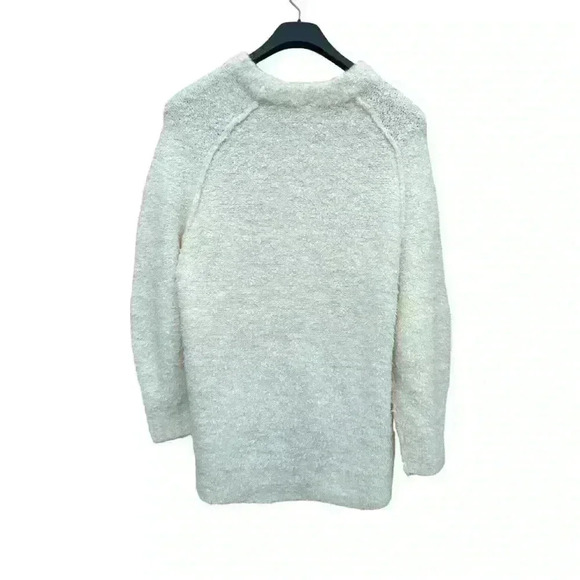 💥HP💥Free People NWOT Teddy Sweater Tunic Size Medium in Sugar Swirl ( Ivory) - Picture 8 of 10